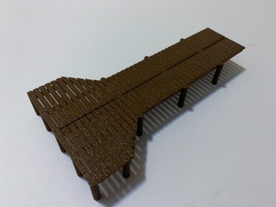 (1)  ''HO SCALE''   BOAT DOCK,  FISHING PIER,  DOCK,  PIER  3D PRINTED 1/87  1:87