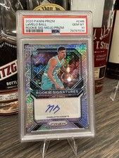 2020 Panini Prizm LaMelo Ball Rookie Signatures Mojo Prizm /25 Auto PSA 10 POP 5