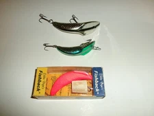 Lot of 3 Vintage Eddie Pope Fishback Lure - NIB/Used