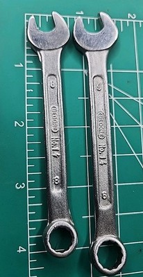 Gedore No.14 & No.17 Wrench Set 8mm / 9mm Drop Forged Combination Moto Kit India