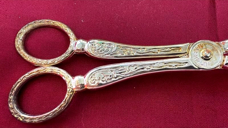 International Silver Company Silverplate Serving Tongs Set w/ Box Vintage