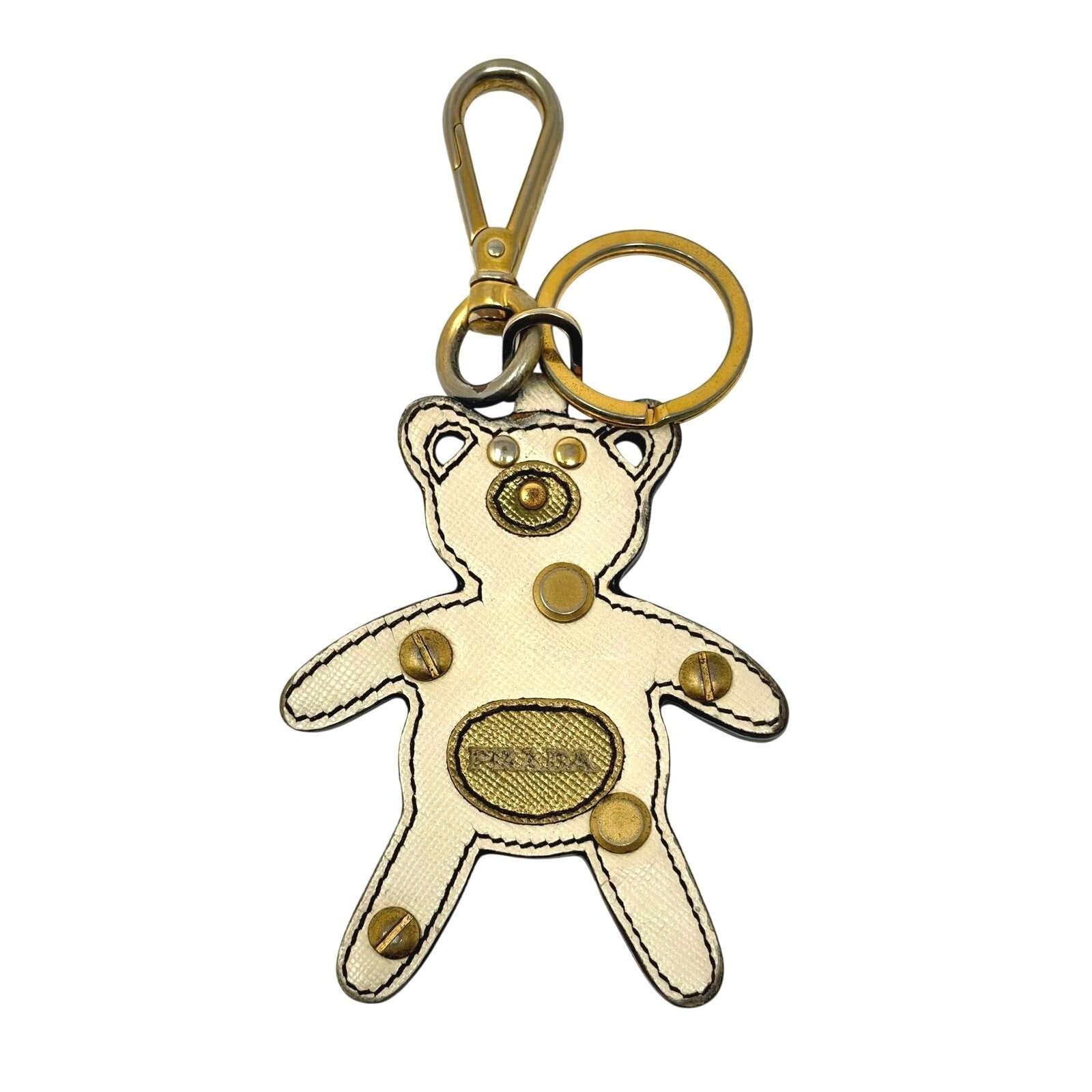 Prada Teddy Bear Keychain / Bag Charm
