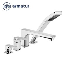 4 Loch Armatur Badewanne Wannenarmatur 4 Loch Badewannenarmatur Set von KFA