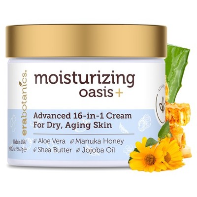 Era Organics Advanced Face Moisturizer for Dry 2 Ounce (Pack of 1), Oasis 