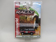 Auto World 1977 Chevy Blazer Slot Car, HO Scale, Black, Red, 2023 Rel 3, Ver B