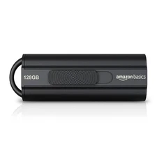 Amazon Basics 128 GB USB 3.1 Flash Drive, Black