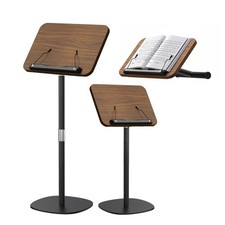 2-in-1 Dual-Use Music Stand  Tabletop Stand, Heavy Duty Wooden Music Stand f...