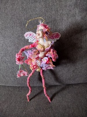 Funky Artsy Fairy Pixie Elf Garden Flower Doll/Ornament
