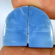 15.15Cts100%Natural Australian Blue Quality Opal Fancy Pair Cabochon Gemstone