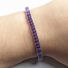 Lila Armband für Damen und Mädchen 