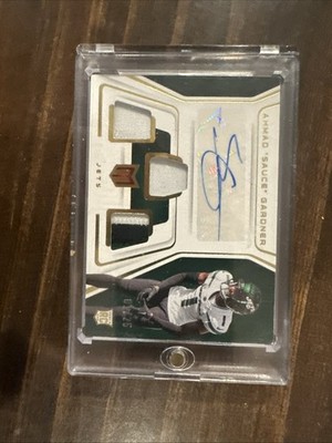 2022 Panini Chronicles Momentum Triple Patch Auto Sauce Gardner 1st Print 1/25