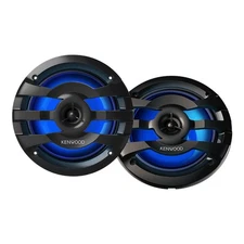 Kenwood KFC-1673MRBL 6.5" 2-Way Water-Resistant Marine Speakers w/ Illumination