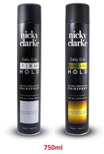 Image of Nicky Clarke Hair Extra - Firm Hold Salon Precision Hair Spray 750ml Daily Edit