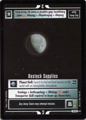 Star Trek CCG Restock Supplies Near-Mint/NM Uncommon   Voyager 2001