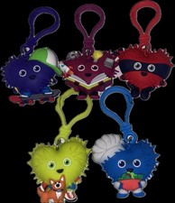 LOT OF 5 Kids Heart Challenge Heart Heroes Keychains B3