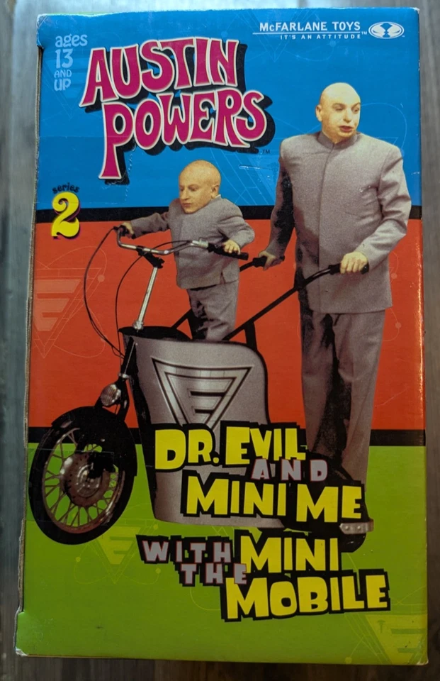 Austin Powers Serie 2 Dr. Juguetes McFarlane Evil Mini Me Mini Mobile 1999 vintage Foto 4 de 4