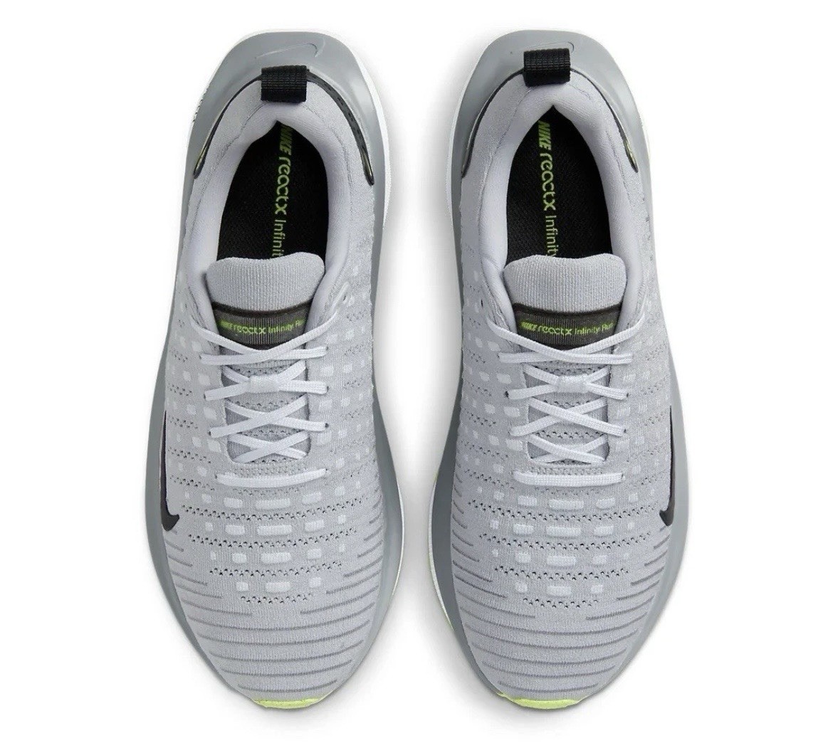 Nike Reactx Infinity Run 4 Wolf Grey Black Men's Running Sneakers