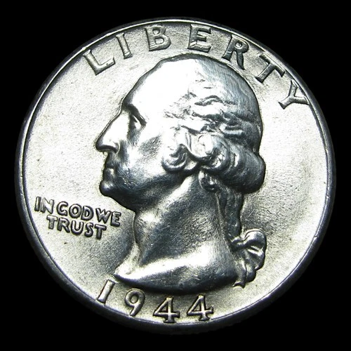 1944 Silver Washington Quarter Dollar ---- Unc Details Coin ---- #PP708