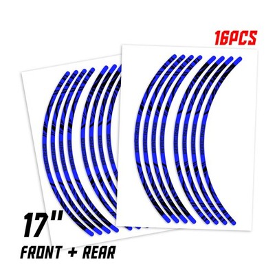 Blue W01B Motorcycle Rim Decal Kit For Aprilia FALCO 1000 1995-2005 04 03 02 01