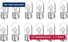 194 Bulb,168Bulb,T10 Light Bulb W5W 1/4 Wedge Base 12V 5W Side Marker Light Bulb