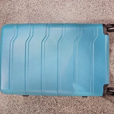 Hardside Large Checked Suitcase Teal - Open Story