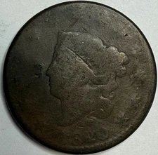 1820 LG Date - Coronet Head Large Cent - Exact Coin Imaged #LC486