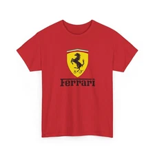 Ferrari Unisex Graphic Tshirt Cotton Tee Sizes S-3XL Motorsport Fans