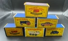 6 (BOXES ONLY) Vintage Original Lesney Matchbox Die-Cast Car - High Grade