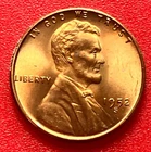1952-S Lincoln Wheat Cent Penny GEM RD BU From an Original Bank Roll