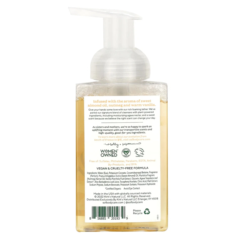 Hydrating Foaming Hand Wash, Sweet Almond, 8 fl oz (236 ml) - Image 2 of 2