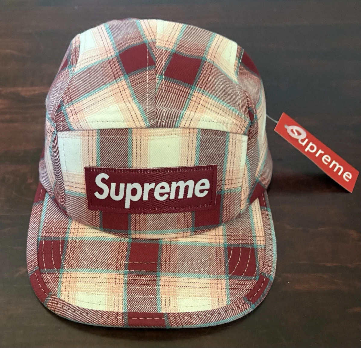 Supreme Plaid Camp Cap for sale - eBay