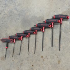 Snap-on 8-piece Sae Combination Hex Wrench Awsg800 Soft Grip Tl-handle 332-14