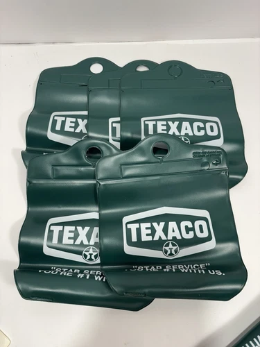 Vintage TEXACO Plastic Green Bags Star Services Lot Of 5 NOS
