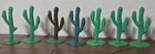 7 VINTAGE MARX FORT APACHE MINIATURE PLAYSET CACTUS