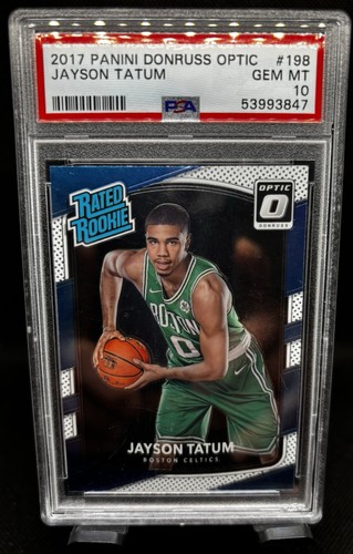 2017-18 Panini Donruss Optic Rated Rookie Jayson Tatum #198 (RC) PSA 10