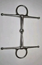 stainless steel 5"  Full Cheek Snaffle Bit Horse Tack Equine