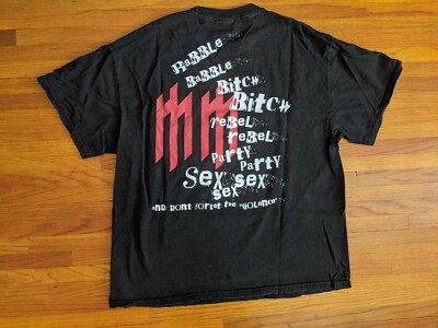 Vintage Marilyn Manson Babble Bitch Rebel Party Sex 2003 Rare