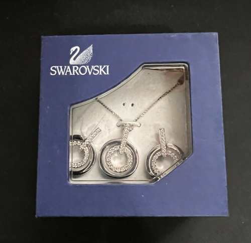 SWAROVSKI CRYSTAL DOUBLE CIRCLE PENDANT 