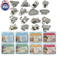 200Pcs dental Tubos bucales de ortodoncia 1er 2nd molar Tube Bracke Roth MBT 022