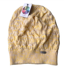 Coal The Dory Beanie Soft Knit Slouchy In Yellow Ski Snowboard Brand New