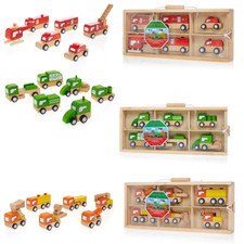 Leading Edge 6pc Wooden Car  Truck Sets