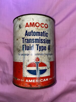 vintage amoco transmission oil can Type A Paper / Cardboard Can Full | eBay