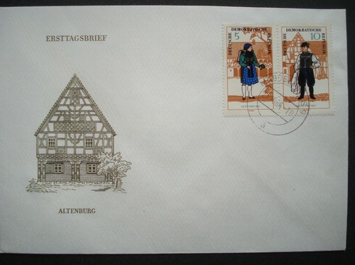 DDR FDC Ersttagsbrief: "VOLKSTRACHTEN",Zsdr W Zd 162,ESt."MAGDEBURG 25.10.66"
