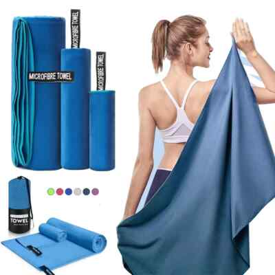 1PC Sports Microfiber Quick Dry Pocket Towel Portable Ultralight Absorbent Towel