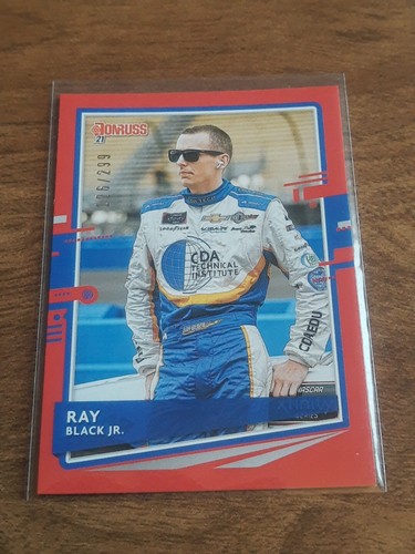 2021 Donruss Racing Red Parallel Base #98 Ray Black Jr 126/299 - Picture 1 of 2