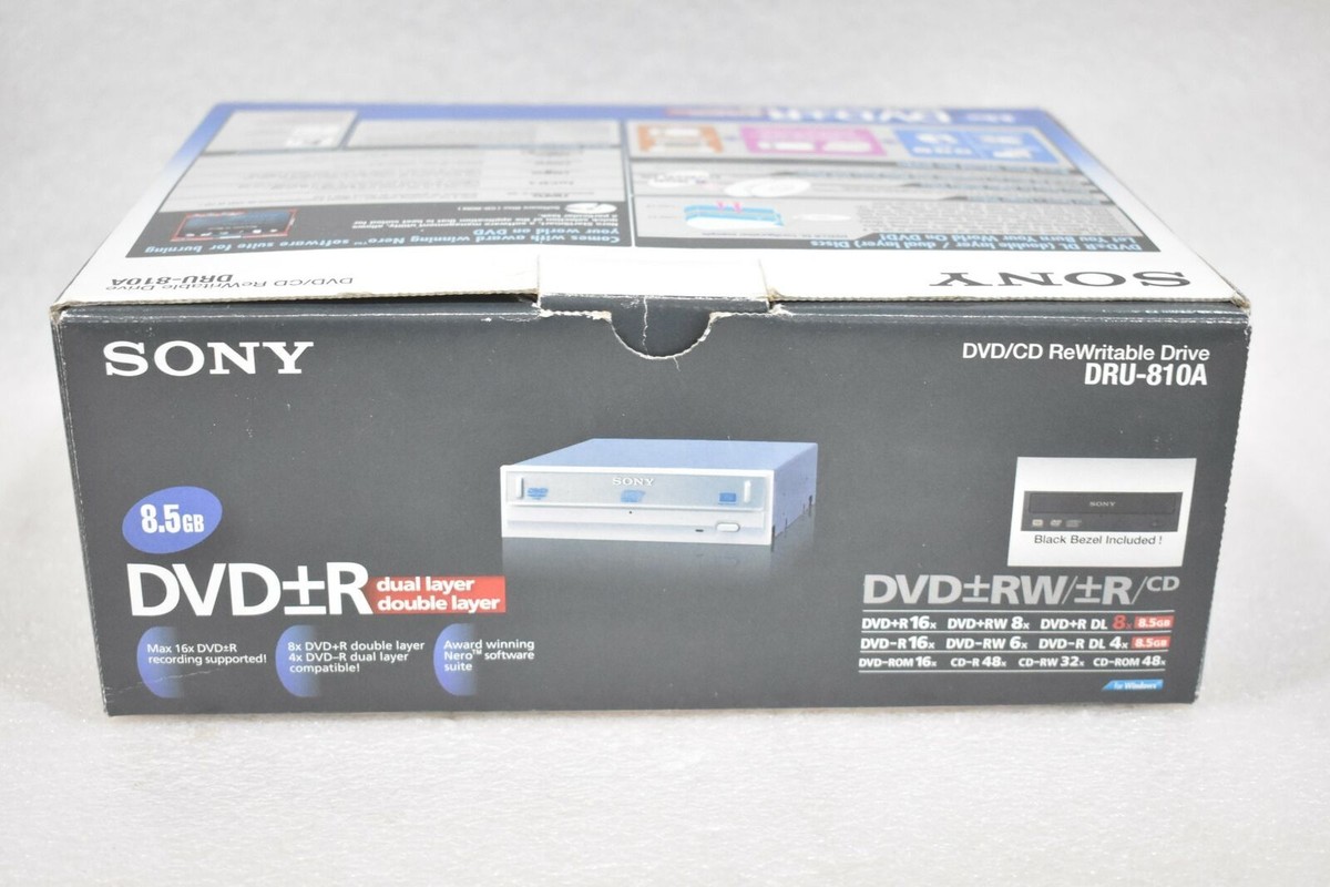 SONY DRU-810A DVD/CD DUAL LAYER DOUBLE LAYER REWRITABLE DRIVE 8.5