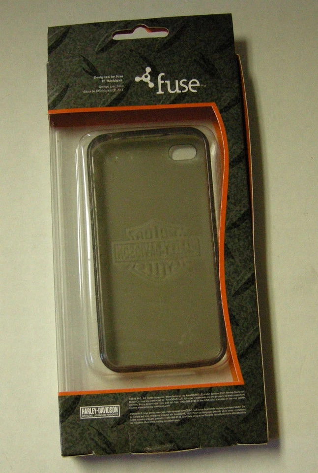 Harley-Davidson iPhone 4 Phone Cover, Transparent Gray By foneGEAR,2.5"X4.5",New - Image 2 of 3