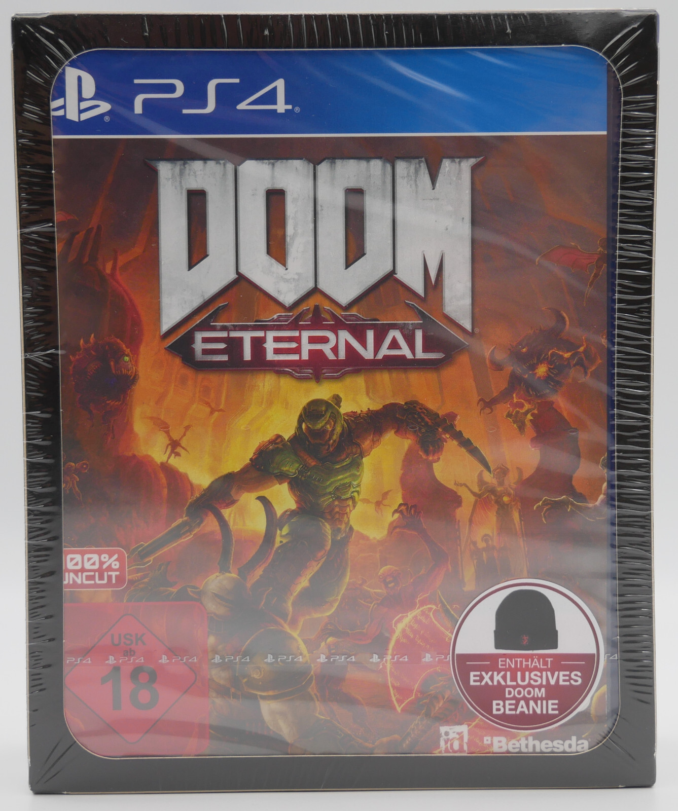 Doom Eternal + BEANIE | Playstation 4 PS4 | NEU eingeschweißt SEALED