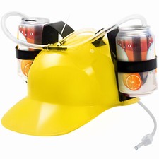 Drinking Helmet - Can Holder Cap Drinker Favor Hat Party Fun Beverage Gadgets
