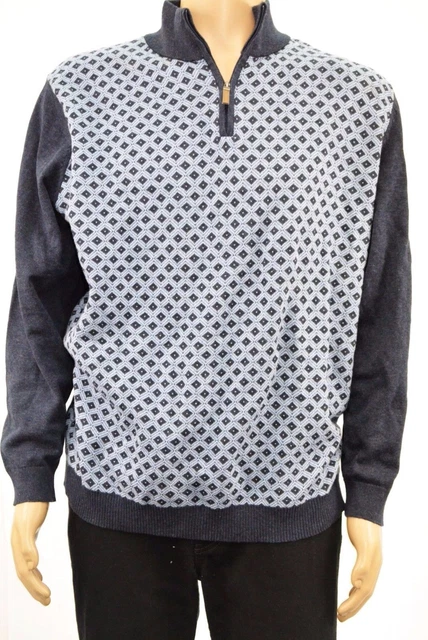 Tasso Elba Big & Tall Men's 1/2 Zip Features